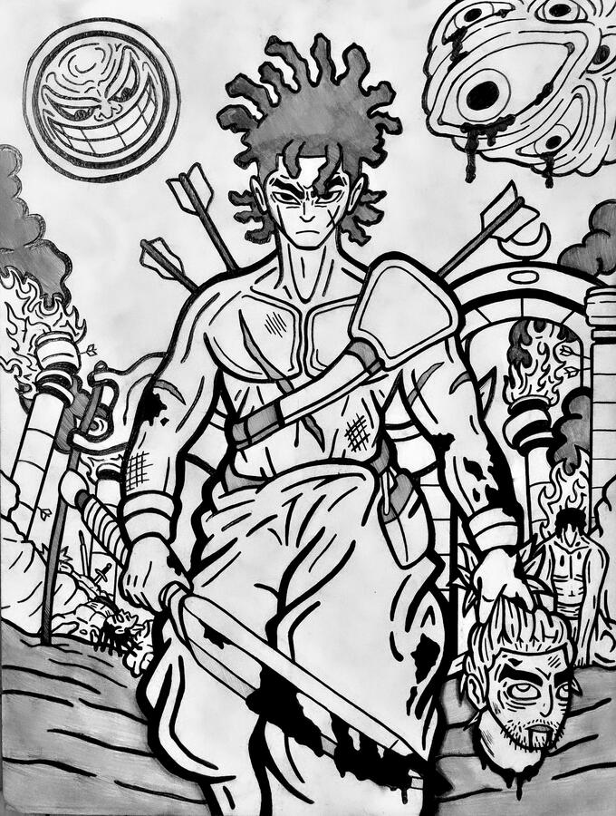 (30” x 24”) King David's & the Amalekites - 2024